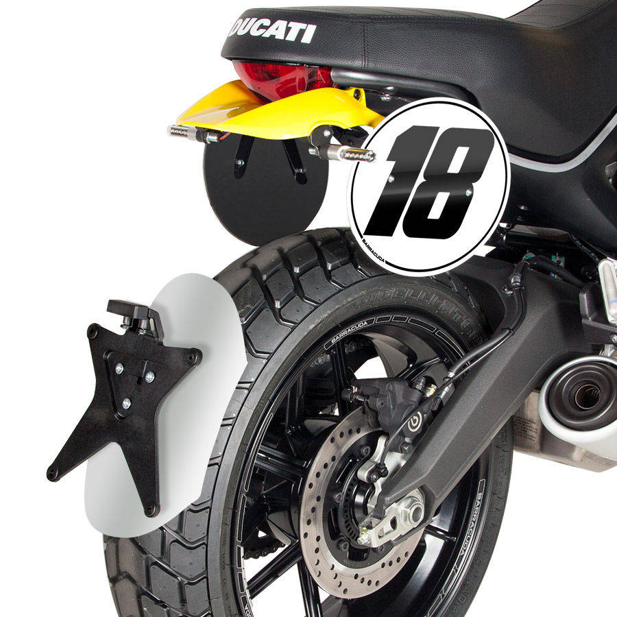 Barracuda Hinterrad-Kotflügel für die Ducati Scrambler
